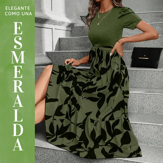 Vestido Encanto Verde Esmeralda - Tu Elegancia Natural💫